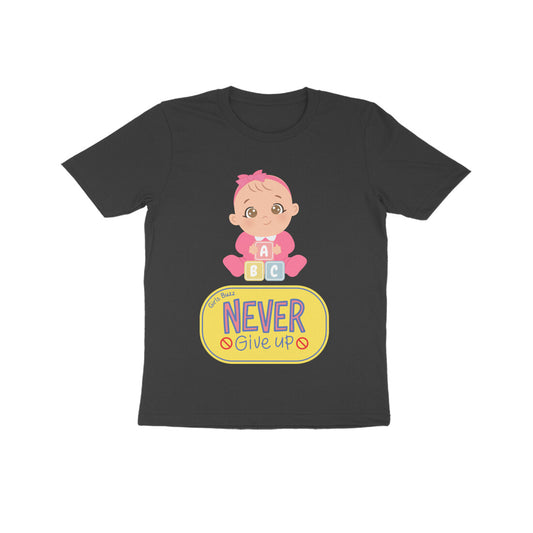 Never Give Up Kids T-shirt