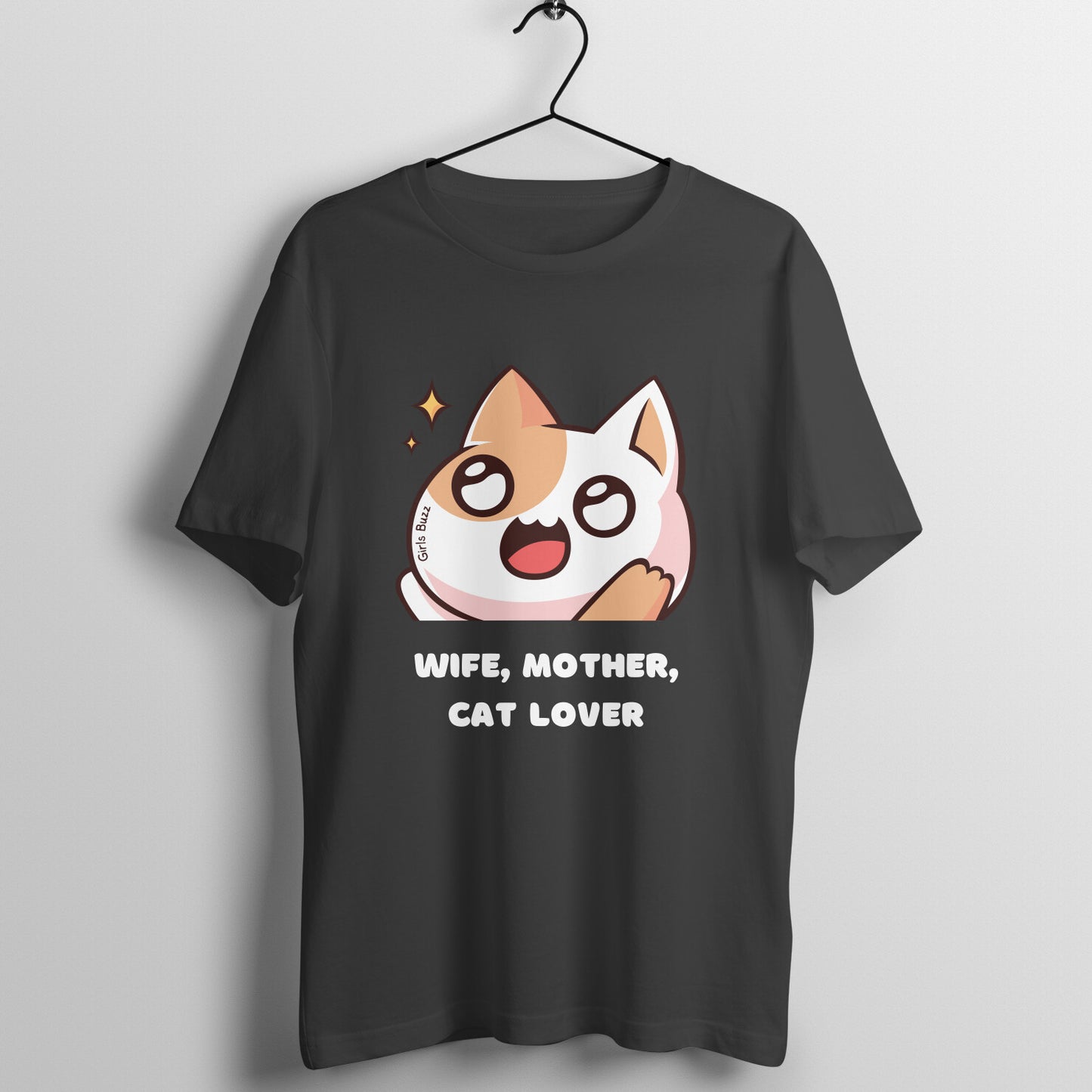 Wife, Mother, Cat Lover Maternity T-shirt