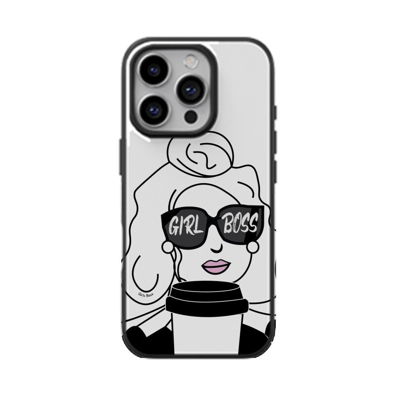 Girls Boss Glass Phone Case