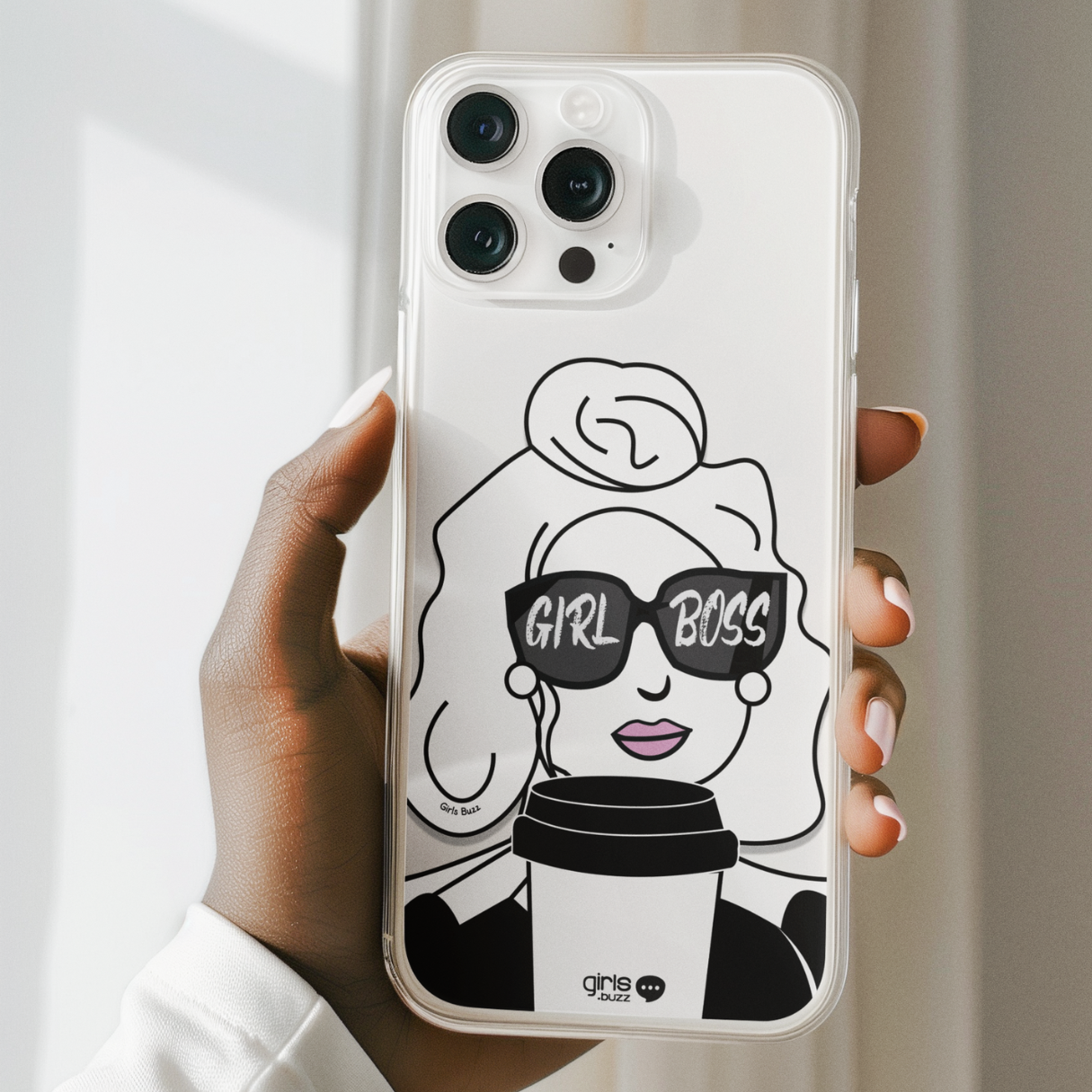 Girls Boss Glass Phone Case