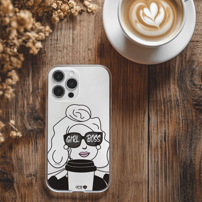 Girls Boss Glass Phone Case