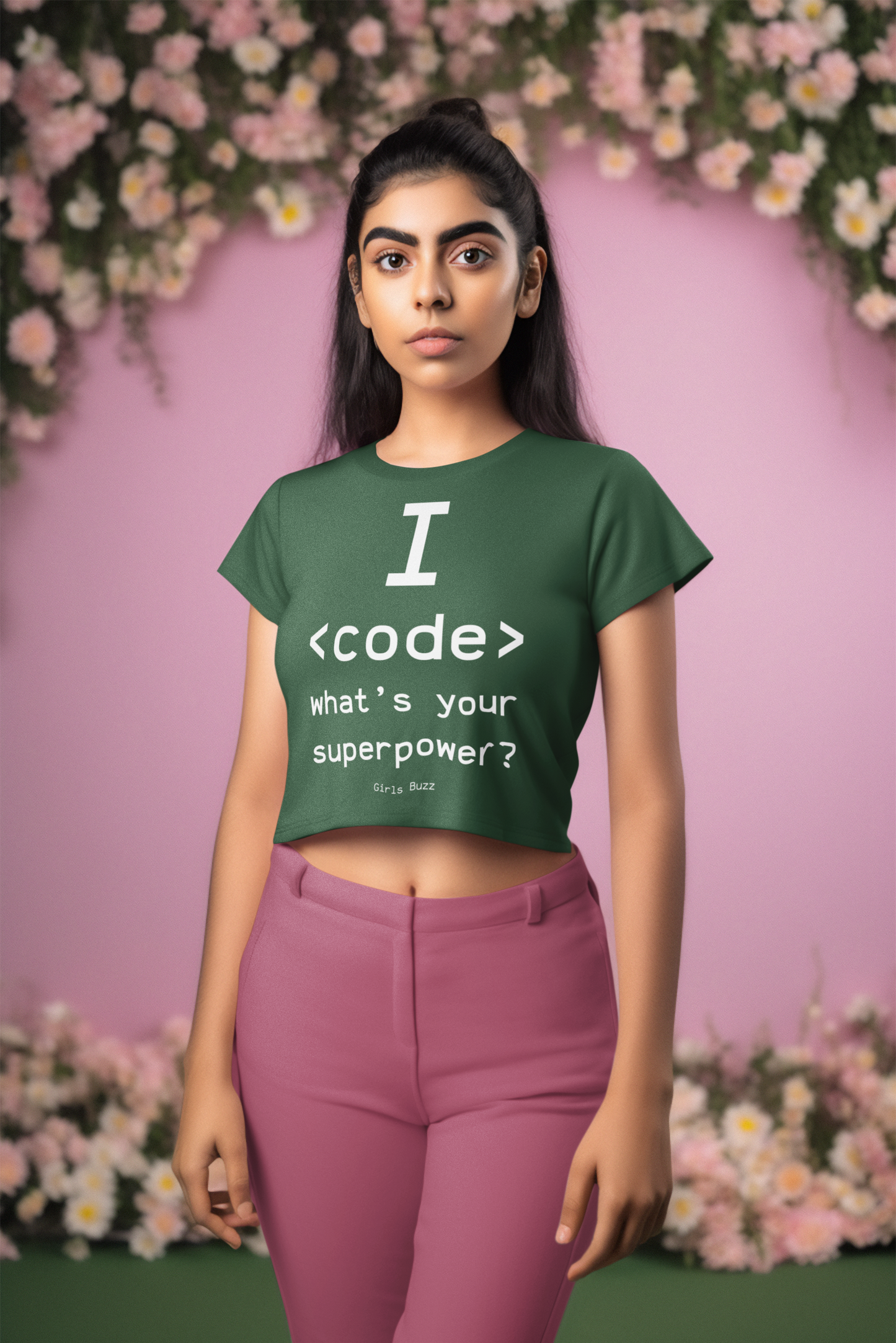 I Code Crop Top