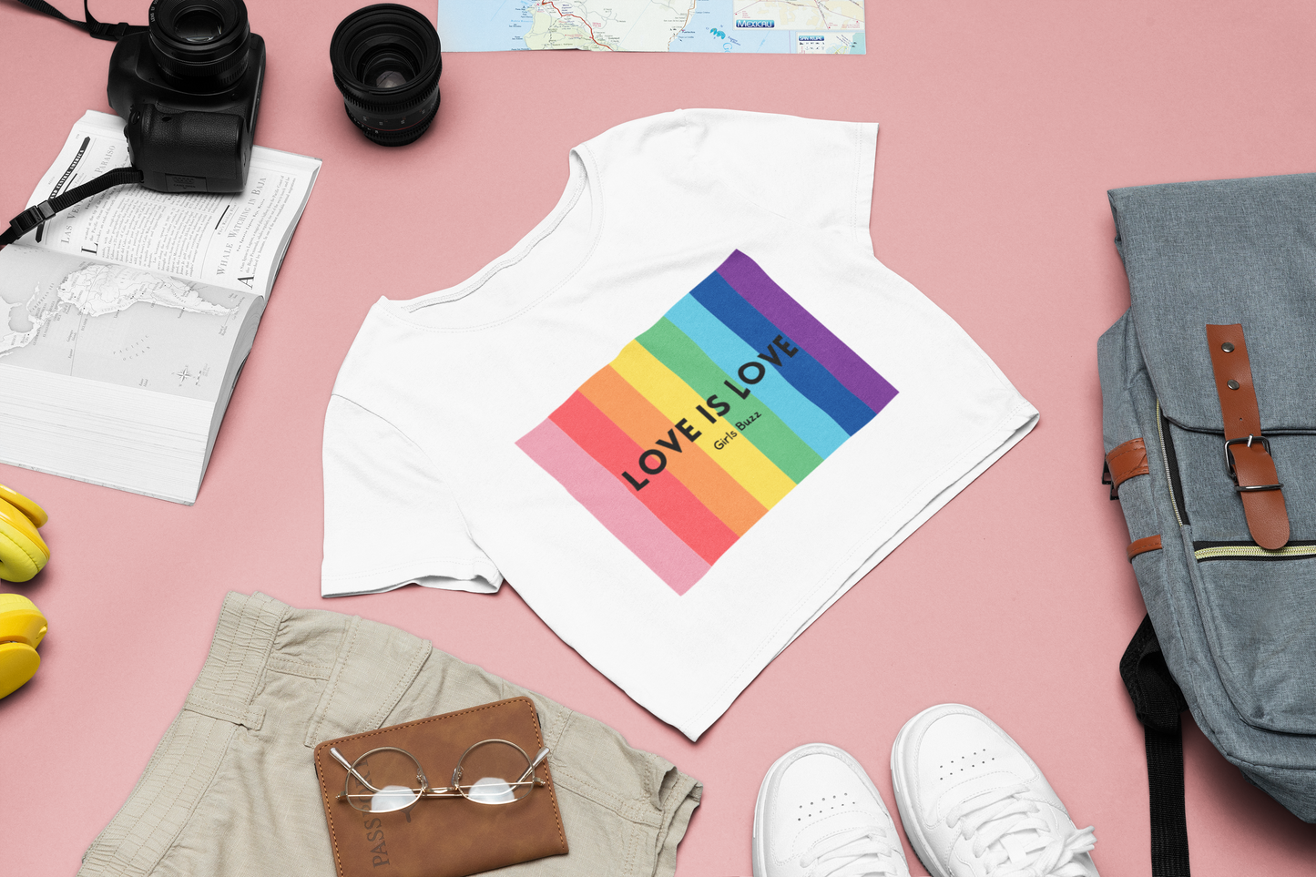 Love Is Love Crop Top